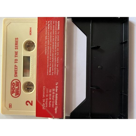 Cincinnati Reds Sweep To The Series 1990 World Champions Cassette 700 WLW Radio - Picture 9 of 16